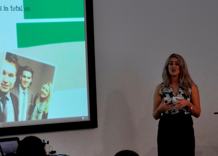Chelsea Gannon presenting on her Enterprise career
