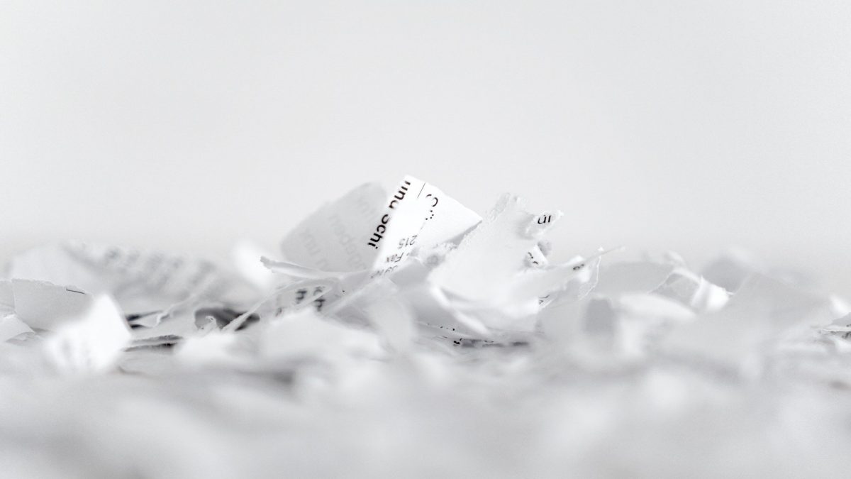 Papel triturado