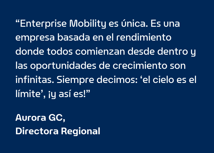 Un Viaje de Crecimiento: De Graduada universitaria a Directora Regional de Operaciones en Enterprise Mobility