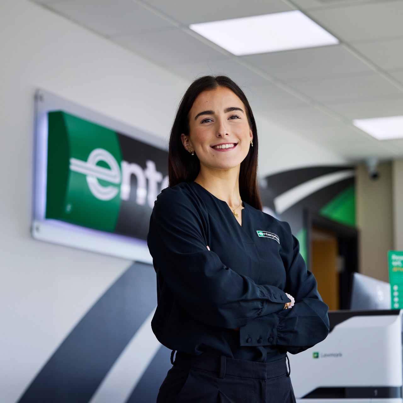 Preview image from a day in the life video of an Enterprise Mobility Graduate Management Trainee. 
